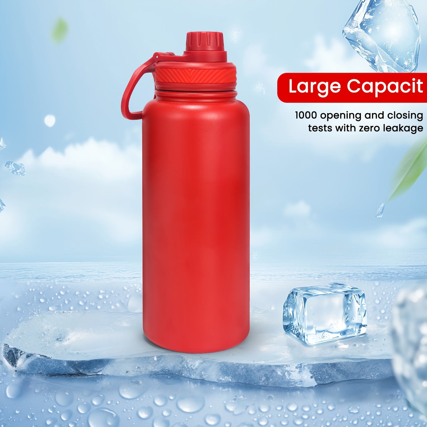 Juicier™ 32oz Stainless Steel Insulated Water Bottle | 98% Microplastic-Free Hydration