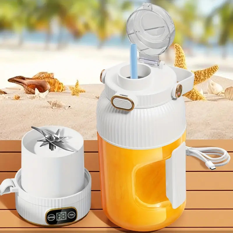 JUICIER GO™ Smart Portable Blender/Cup + Straw – USB Rechargeable