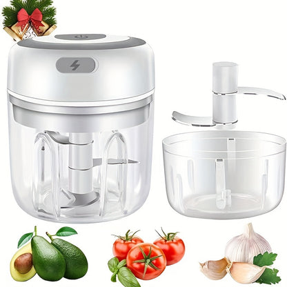JUICIER CHOPMATE™ Portable Electric Garlic Crusher & Mini Food Chopper – USB Rechargeable