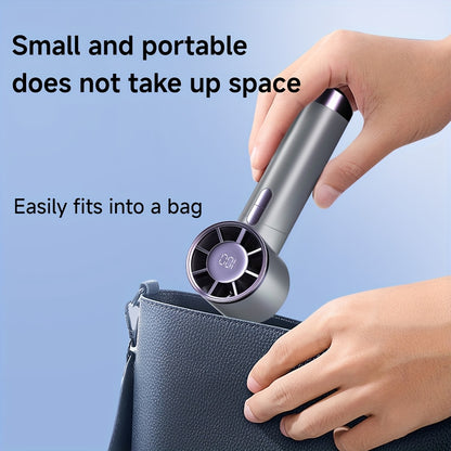 Portable Handheld Fan – 100-Speed Power with LCD Display & Silent Cool