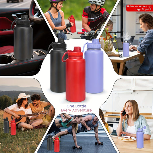 Juicier™ 32oz Stainless Steel Insulated Water Bottle | 98% Microplastic-Free Hydration