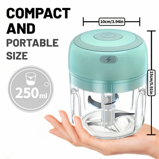 JUICIER CHOPMATE™ Portable Electric Garlic Crusher & Mini Food Chopper – USB Rechargeable