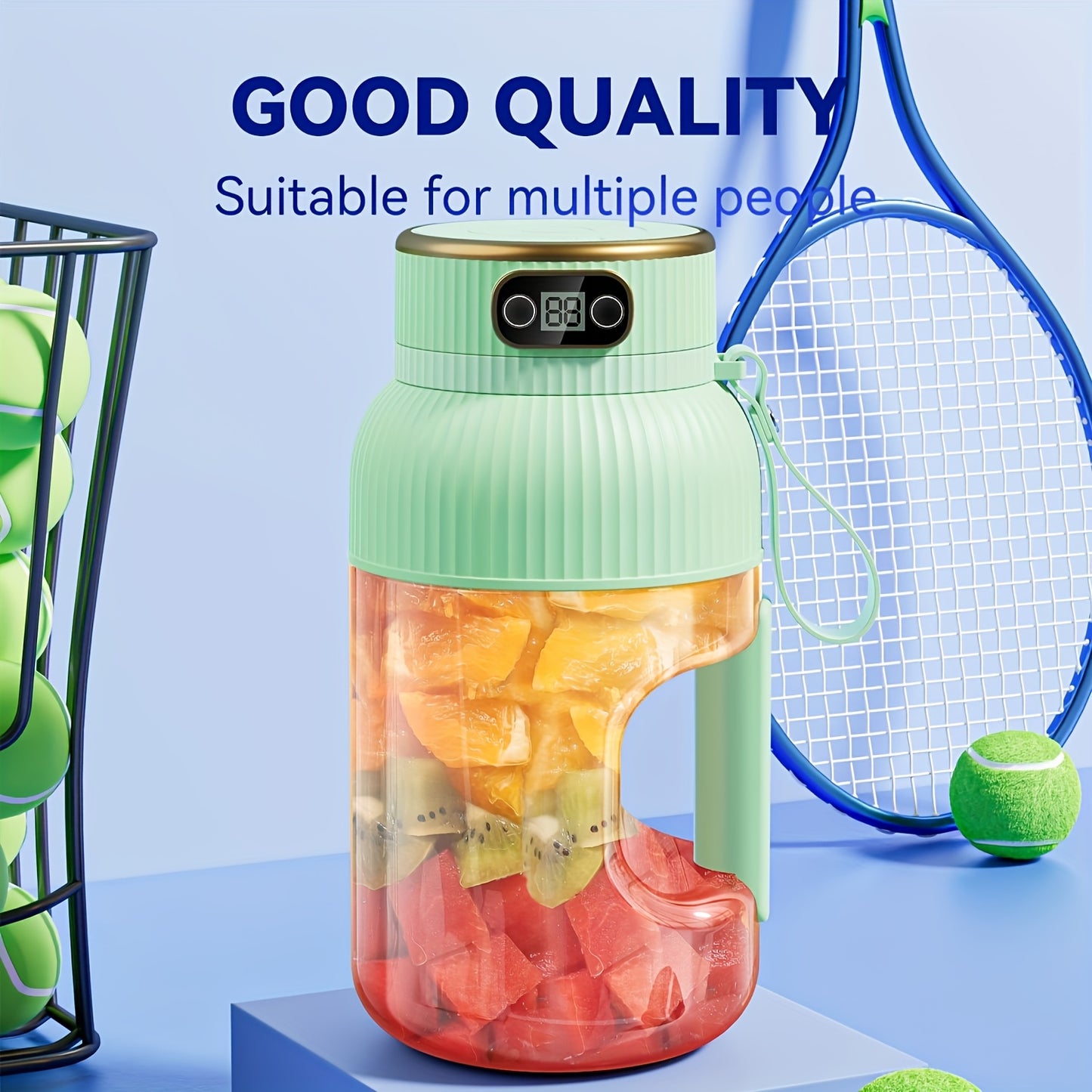 JUICIER GO™ Smart Portable Blender/Cup + Straw – USB Rechargeable