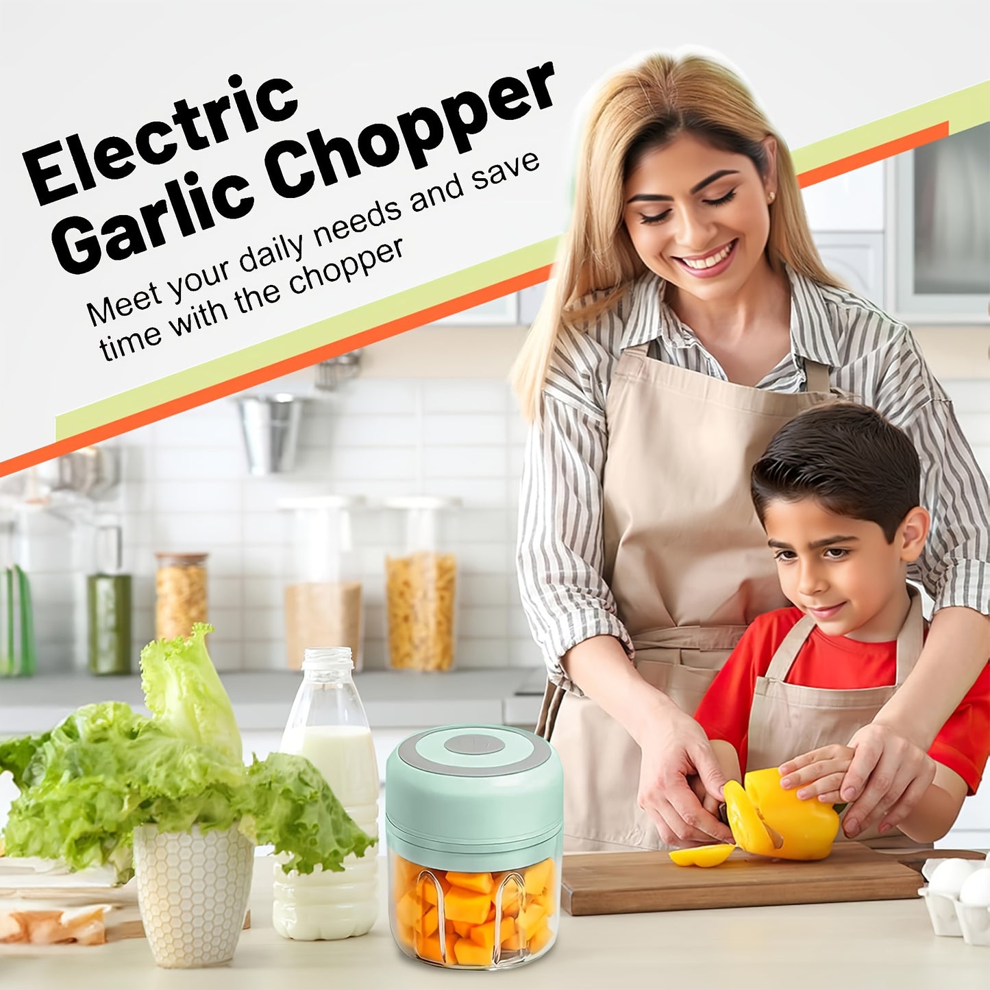 JUICIER CHOPMATE™ Portable Electric Garlic Crusher & Mini Food Chopper – USB Rechargeable