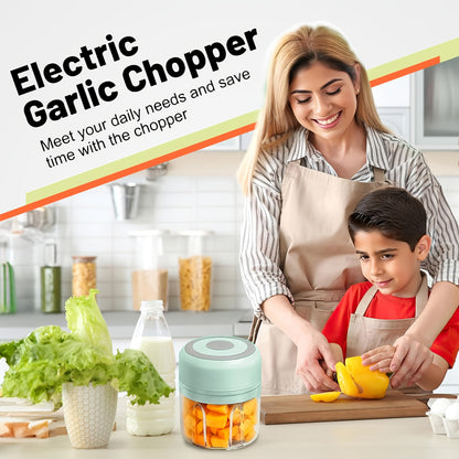 JUICIER CHOPMATE™ Portable Electric Garlic Crusher & Mini Food Chopper – USB Rechargeable
