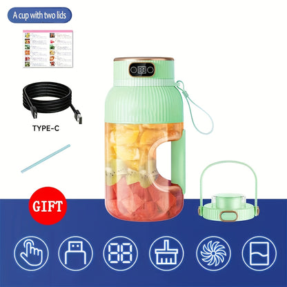 JUICIER GO™ Smart Portable Blender/Cup + Straw – USB Rechargeable