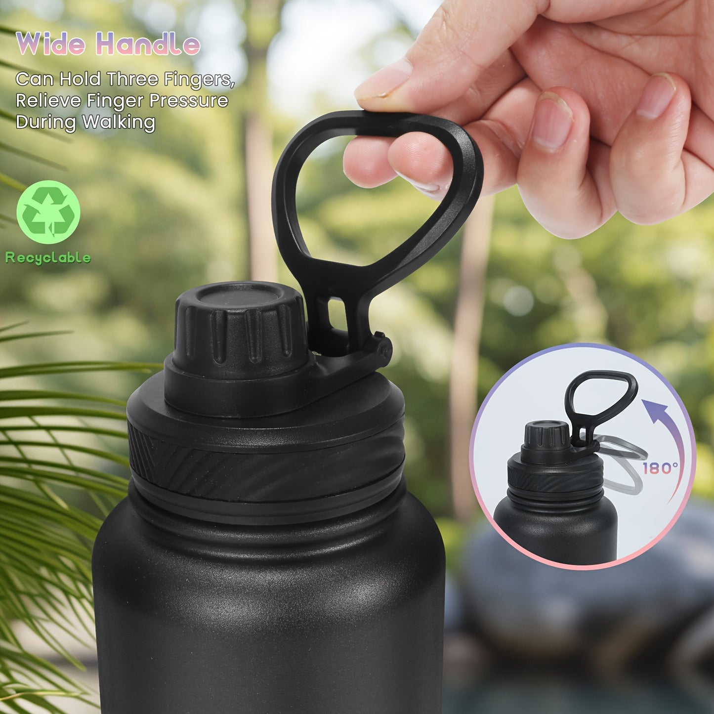Juicier™ 32oz Stainless Steel Insulated Water Bottle | 98% Microplastic-Free Hydration